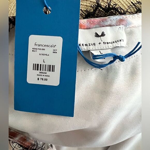 NWT Kenzie + Francesca’s tie dye lace dress size large - Picture 7 of 7